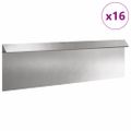 vidaXL Slimáková ohrada 16 ks 100 x 3,5 x 25 cm Nehrdzavejúca oceľ