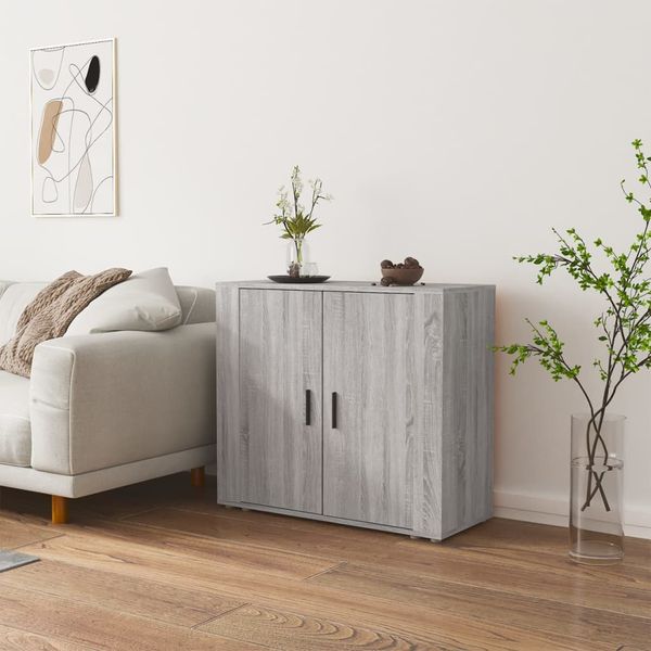 vidaXL Komoda sivý dub sonoma 80x33x70 cm spracované drevo
