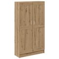 vidaXL Knižnica dub artisan 82,5x30,5x150 cm kompozitné drevo