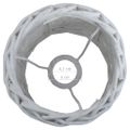 vidaXL Tienidlo lampy biele 15x12 cm prútené