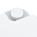 vidaXL Kempingové WC Šedý a biely 41,5 x 36,5 x 42 cm Polyetylén