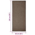 vidaXL Koberec prírodný sisal 66x150 cm hnedý
