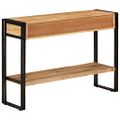 vidaXL Konzolový stolík 110x30x76 cm masívne mangové drevo