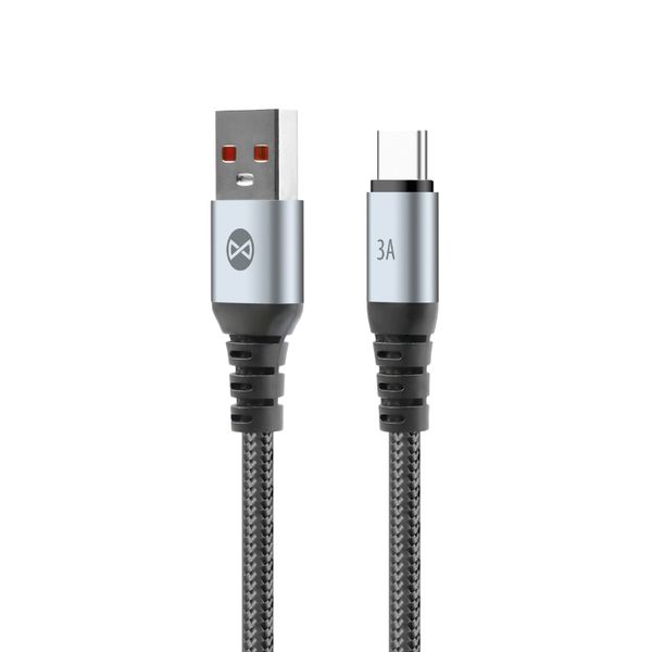 Forever Braix kábel USB - USB-C 1,0 m 3A čierny