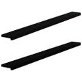 vidaXL Okenný parapet 2 ks hnedočierná 160x15x2 cm dubový masív