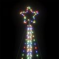 vidaXL LED vianočný stromček 789 LED farebné 476 cm