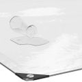 vidaXL Priehľadná plachta s okami 8x8 m Polyetylén