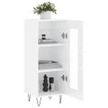 vidaXL Komoda lesklá biela 34,5x34x90 cm spracované drevo