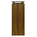vidaXL Konzolový stolík hnedý dub 102x30x80 cm spracované drevo
