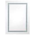 vidaXL LED kúpeľňová zrkadlová skrinka 50x13x70 cm