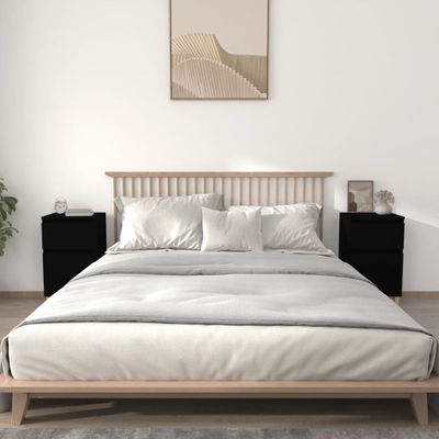vidaXL Nočné stolíky 2 ks čierne 40x35x70 cm