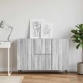 vidaXL Servírovacia skriňa so zásuvkou Sivá sonoma 89 x 34,5 x 62 cm