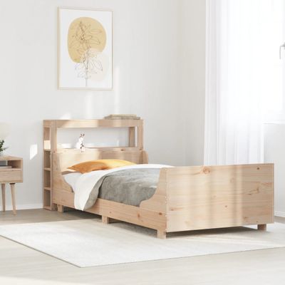vidaXL Posteľ bez matraca 90x200 cm masívna borovica