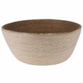 vidaXL Kvetináč s uchami 2 ks Biela Ø 45 x 36 cm 100% Morská tráva