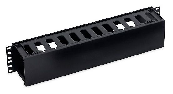19' vyväzovací panel 2U plastový RAL9005