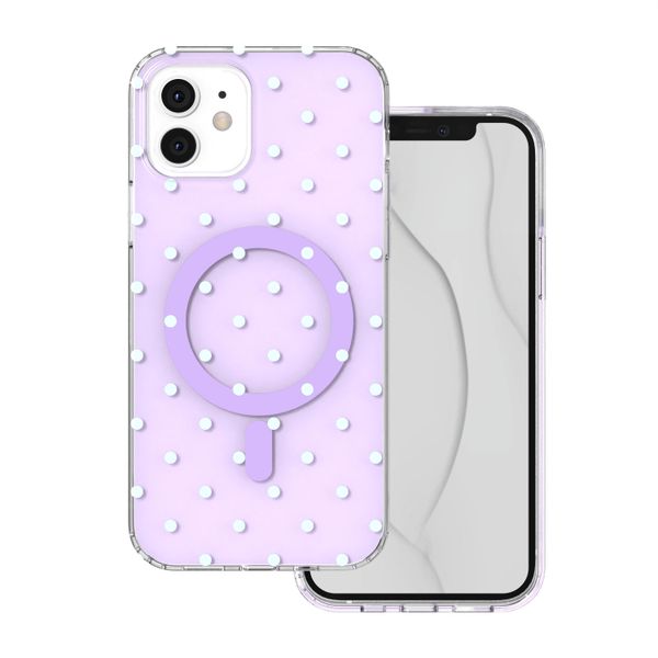 Obal Bubble Dots Mag pre iPhone 11 fialový