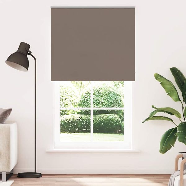 vidaXL Zatemňovacia roleta, kávová, 125x230 cm, šírka látky 121,6 cm, polyester