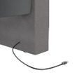 vidaXL Pohovka s matracom a USB bledosivá látková 90x200 cm
