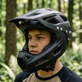 Full face prilba NILS Extreme MTW101 s odnímateľným chráničom brady čierna