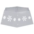 vidaXL Podložka pod vianočný stromček strieborná a biela Ø 68x25 cm