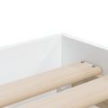 vidaXL Posteľný rám so zásuvkami biely 90x190 cm kompozitné drevo