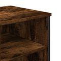 vidaXL Skrinka na umývadlo dymový dub 91x35x60 cm kompozitné drevo
