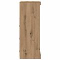 vidaXL LED komoda Dub artisan 81 x 37 x 100 cm Kompozitné drevo