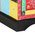 vidaXL TV skrinka 80 x 35 x 50 cm Viacfarebný Masívne mango drevo