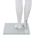 vidaXL Dámska figurína, sklenený podstavec, lesklá biela 175 cm