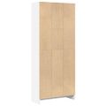 vidaXL Knižnica biela 60x24x143 cm kompozitné drevo
