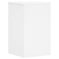 vidaXL Stojany na rastliny 2 ks biele 30x30x50 cm kompozitné drevo
