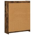 vidaXL Knižnica Dymový dub 87,5 x 30 x 111 cm Kompozitné drevo