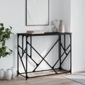 vidaXL Konzolový stolík čierny 100x40x80 cm kompozitné drevo