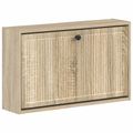 vidaXL Nástenný botník EDE 71 x 17 x 43 cm Kompozitné drevo Dub sonoma
