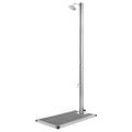 vidaXL Záhradná sprcha so sivým podstavcom 220 cm nehrdzavejúca oceľ