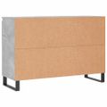vidaXL Komoda betónovo sivá 101,5x35x70 cm kompozitné drevo