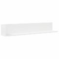 vidaXL Nástenné police 2 ks biele 100x16,5x16,5 cm kompozitné drevo