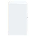 vidaXL Servírovacia skriňa Biela 89 x 34,5 x 57 cm Kompozitné drevo