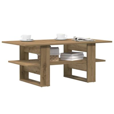 vidaXL Konferenčný stolík dub artisan 105x55x42 cm kompozitné drevo