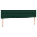vidaXL Box Spring Posteľ s matracmi Tmavo zelená 200x210 cm Zamat