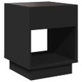 vidaXL Konferenčný stolík s nekonečnými LED čierny 40x40x50 cm