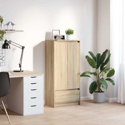 vidaXL skriňa so zásuvkou Dub sonoma 55,5x34x119,5 cm