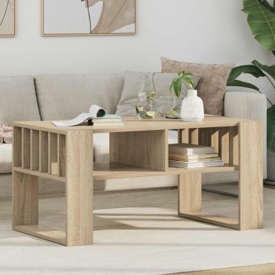 vidaXL Konferenčný stolík Sonoma dub 92 x 49,5 x 45 cm