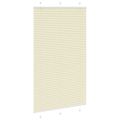 vidaXL Skladaná roleta krémová 120x200 cm, šírka látky 119,4 cm, polyester