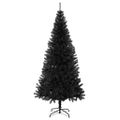 vidaXL Vianočný stromček Čierna 180 cm PVC