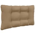 vidaXL Vankúš na vonkajšiu pohovku Polyester Sivohnedá 80 x 68,5 cm