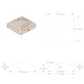 vidaXL Pyramídové krytky na plotové stĺpiky 6 ks 101x101 mm nehrdzavejúca oceľ