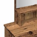 vidaXL toaletný stolík so zrkadlom Old Wood 86,5x35x136 cm