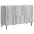 vidaXL Servírovacia skriňa Sivá sonoma 89 x 34,5 x 60 cm
