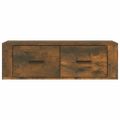 vidaXL Závesná TV skrinka dymový dub 80x36x25 cm spracované drevo